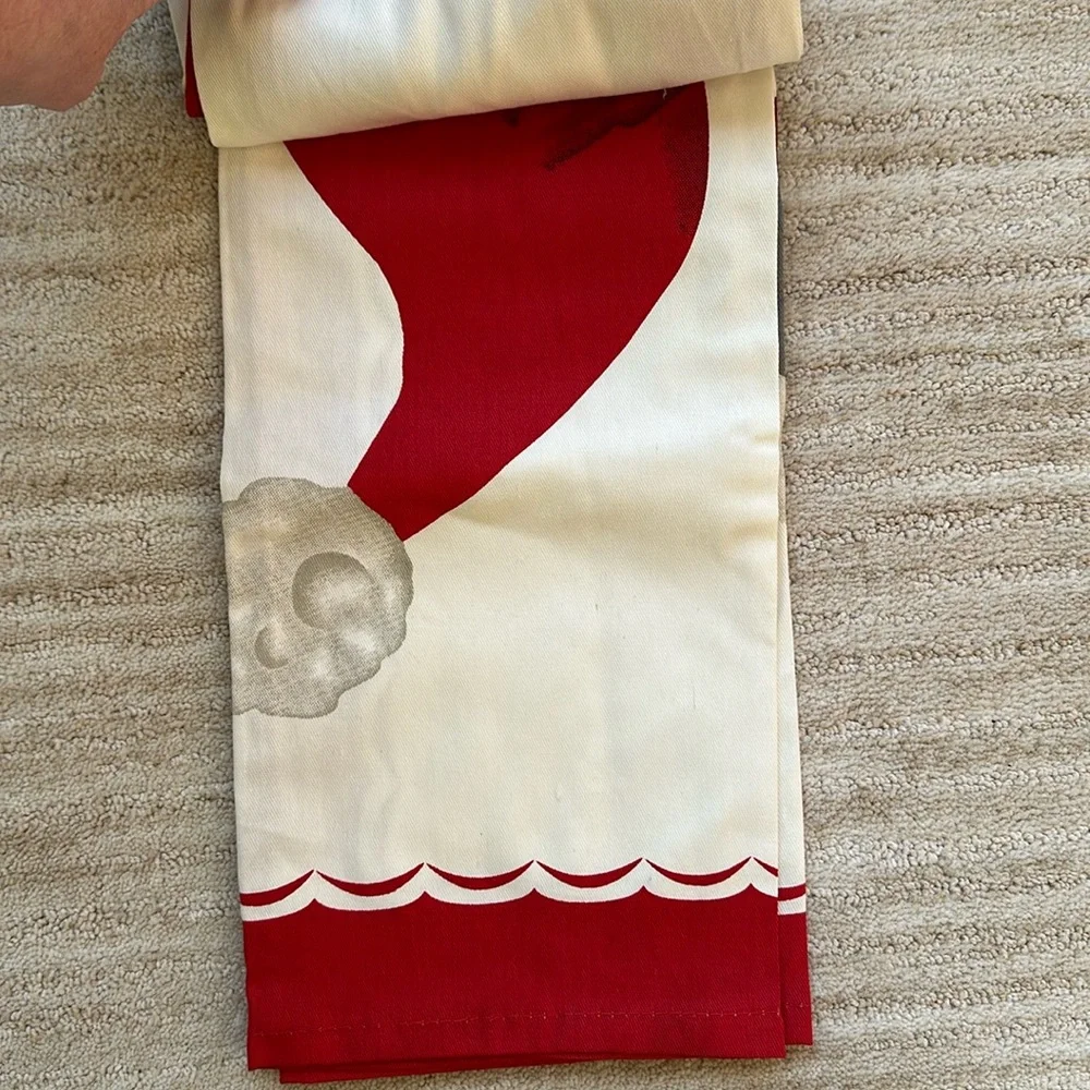 NWT Martha Stewart Collection for Macy’s Set of 3 Holiday Kitchen Towels Santa